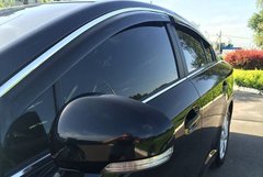 Купити Дефлектори вікон вітровики для Лексус GS 2012- З Молдингом Хром 36135 Дефлектори вікон Lexus