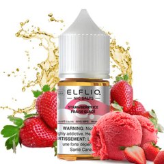 Купити Elf Liq рідина 30 ml 50 mg Strawberry Snoow Полуничне Морозиво 66153 Рідини від ElfLiq