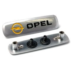 Купити Емблема шильдик Opel для автомобільних килимків Алюміній 1 шт 60783 Емблеми шильдики Підп'ятники для автокилимків