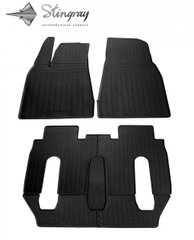 Купити Автомобільні килимки у салон для Tesla Model X (6 Seats) 2015- 7 шт 30045 Килимки для Tesla