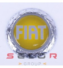 Купить Эмблема для Fiat с колоском / пластиковая / скотч D75 Желтая 31915 Эмблемы на иномарки