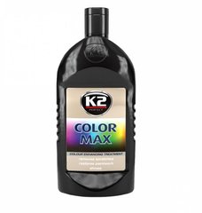 Купить Кремовый полироль кузова K2 Color Max / скрывает царапины / усиливает цвет / Черный 500 мл (K025) 36769 Полироли кузова воск - жидкое стелко - керамика