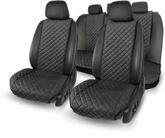 Купити Накидки для сидінь Алькантара Verona M Комплект Чорні (Оригінал) 60201 Накидки для сидінь Premium (Алькантара)
