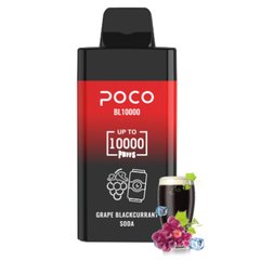 Купити Poco Premium BL10000 20ml Grape Blackcurrant Soda Виноград Смородина Газування 67145 Одноразові POD системи