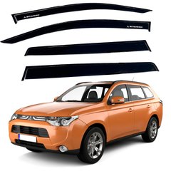 Купити Дефлектори вікон вітровики для Mitsubishi Outlander 2012-2020 Скотч 3M Voron Glass 63236 Дефлектори вікон Mitsubishi