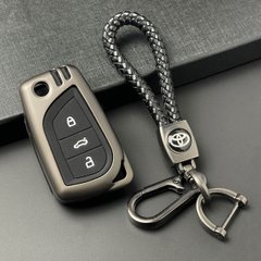 Купити Чохол для автоключів Toyota З Брелоком Темний хром Оригінал (YT0039) 57489 Чохли для автоключів (Оригінал)