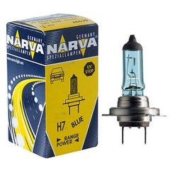 Купить Автолампа галогенная Narva Range Power Blue + 50% / H7 / 55W / 12V / 3700K 1 шт (48638) 38285 Галогеновые лампы Narva