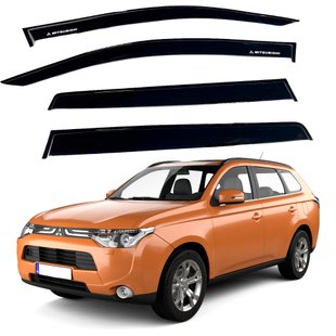 Купить Дефлекторы окон ветровики для Mitsubishi Outlander 2012-2020 Скотч 3M Voron Glass 63236 Дефлекторы окон Mitsubishi