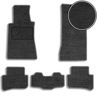 Купить Ворсовые коврики для Mercedes C-class (W 203) SD 2001-2007 с подпятником 5 шт (Carrera) 71963 Коврики для Mercedes-Benz