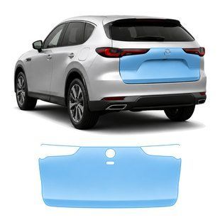 Купить Антигравийная защитная бронепленка по лекалам для Mazda CX-60 2022- зона крышки багажника 106466 Модельные лекала защитных пленок для Mazda