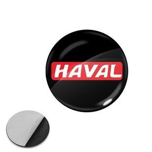 Купить Наклейка с логотипом Haval (Красная надпись) для авто и ключей, 15 мм, Пвх-пластик, объёмная 90585 Наклейки на автомобиль