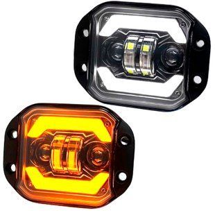 Купити Bi-LED Фара додаткова 24W (9W*4) 10-60V 125x90x55 мм з DRL Ближнє та Далеке світло 1 шт 66034 Додаткові LЕD фари