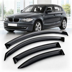 Купить Дефлекторы окон ветровики для BMW 1 (E87) 2004 Скотч 3M (AMB20504) Acrylic 4 шт 110490 Дефлекторы окон Bmw