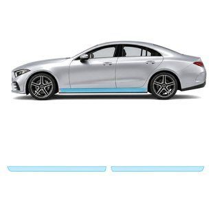 Купити Антигравійна захисна бронеплівка за лекалами для Mercedes-Benz CLS C257 2018-2021 - нижня зона кузова пороги 106732 Модельні лекала захисних плівок для Mercedes-Benz