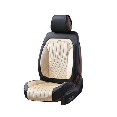Купить Авточехлы для сидений Алькантара Экокожа Elegant Modena комплект Бежевые (700 134) 31809 Накидки для сидений Premium (Алькантара)