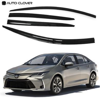 Купить Дефлекторы окон ветровики для Toyota Corolla 2019- 4 шт (Auto Clover) AC E221 89867 Дефлекторы окон Toyota