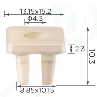 Купить Клипса под саморез (OEM 90656671631, 90656-671-6310M1, 906566716310M1, 14651) (C0130) 73900 Фиксатор под саморез