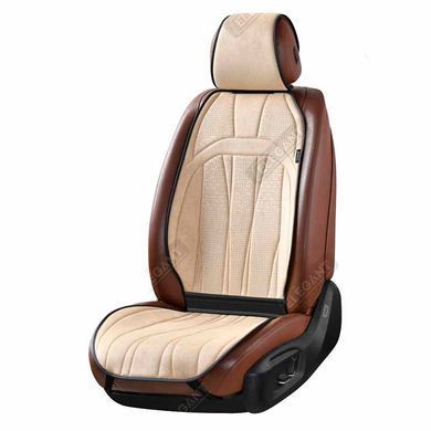 Купити Накидки для передніх сидінь Алькантара Elegant ANCONA Бежеві Передні 2 шт (700 804) 80331 Накидки для сидінь Premium (Алькантара)