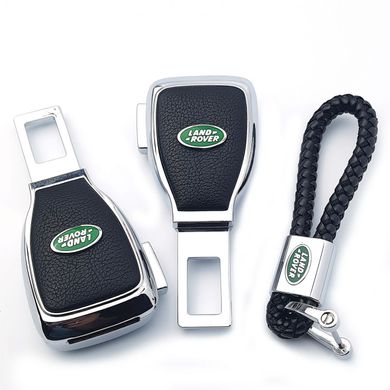 Купити Набір в авто для Land Rover №2 / Заглушка перехідник ременя безпеки та брелока з логотипом 36704 Подарункові набори для автомобіліста