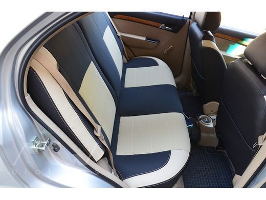 Купить Авточехлы модельные MW Brothers для Chevrolet AVEO (T250) 2006-2011 серия Premium Style (бежевая нить) 59060 Чехлы модельные MW Brothers