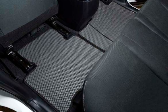 Купить Коврики в салон EVA для Toyota RAV 4 2013-2019 ДВС / Hybrid с подпятником Бежевые-Бежевый кант 5 шт 65774 Коврики для Toyota