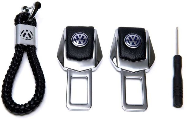 Купить Подарочный набор №1 для Volkswagen из заглушек и брелока с логотипом Темный хром 9973 Подарочные наборы для автомобилиста
