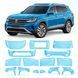 Купить Антигравийная защитная бронепленка по лекалам для Volkswagen Atlas (Teramont) I facelift 2020-2023 - полный кузов 109833 Модельные лекала защитных пленок для Volkswagen