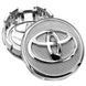 Купити Ковпачки на литі диски Toyota 62 х 58 мм Хром 1 шт (6062K62) (42603-02320 42603-48140) 91322 Ковпачки на титани