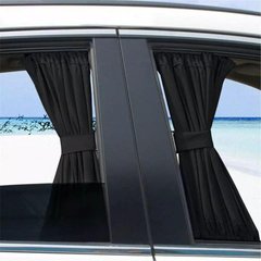Купить Солнцезащитные шторки Sigma на боковые стекла S / высота 37-42 см / ширина 50 см / двухсторонние Черные 2 шт 36396 Шторки солнцезащитные для окон авто