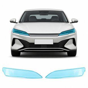 Купити Антигравійна захисна бронеплівка за лекалами для BYD Qin L (Seal 06 / Seal 6 DM-i) I 2024- оптика (фари та ПТФ) 103140 Модельні лекала захисних плівок для BYD
