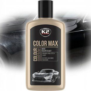 Купить Полироль для кузова крем K2 Color Max скрывает царапины и усиливает цвет 250 мл Черный 41170 Полироли кузова воск - жидкое стелко - керамика