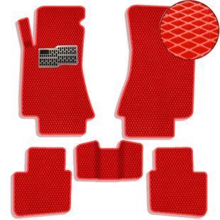 Buy EVA floor mats for Opel Omega (B) 1995-2003 with heel pad Red 5 pcs 67739 Floor mats for Opel