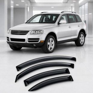 Buy Window deflectors for Volkswagen Touareg I 2003-2007 2007 3M Tape (AMV21903) Acrylic 4 pcs 110749 Window deflectors for Volkswagen