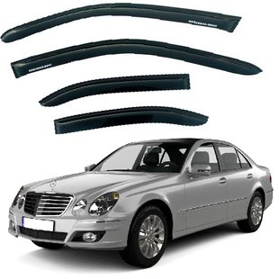 Купить Дефлекторы окон ветровики Mercedes-Benz E-Class (W211) 2002-2009 Скотч 3M Voron Glass 81552 Дефлекторы окон Mercedes-Benz