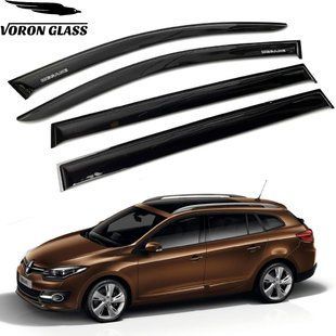 Купити Дефлектори вікон вітровики Renault Megane IV Grandtour 2016- Универсал Voron Glass 89933 Дефлектори вікон Renault