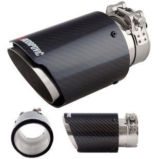 Buy Muffler tip Akrapovic 165 x 64 x 89 mm Gloss Chrome Carbon (NG-1142B gl) 91392 Muffler tips
