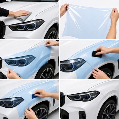 Купить Антигравийная защитная бронепленка по лекалам для BMW X5 G05 facelift 2023- зона крышки багажника 102444 Модельные лекала защитных пленок для Bmw