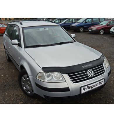 Купити Дефлектор капоту мухобійка Volkswagen Passat B5+ 2001-2005 рестайлінг Євро Кріплення (Vip Tuning) 2580 Дефлектори капота Volkswagen