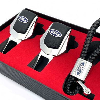 Купити Подарунковий набір №1 для Ford з заглушок і брелка з логотипом 36650 Подарункові набори для автомобіліста