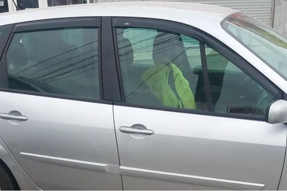 Купити Дефлектори вікон вітровики HIC для Renault Scenic II / Grand Scenic 2003-2009 (REN06) 41213 Дефлектори вікон Renault