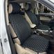 Buy Front Seat Covers Melanо EcoLeather Black-Gray Thread (Rhombus) 86880 Premium Seat Covers (Alcantara)
