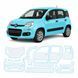 Купить Антигравийная защитная бронепленка по лекалам для Fiat Panda III 2011-2024 - полный кузов 104217 Модельные лекала защитных пленок для Fiat