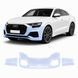 Buy Pre-cut paint protection film for Audi Q8 4M 2018-2023 - front bumper 101717 Model-specific paint protection film patterns for Audi