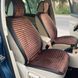 Купить Накидки на передние сидения Алькантара Napoli Premium Коричневые 2 шт 39451 Накидки для сидений Premium (Алькантара) - 5 фото из 11