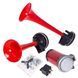 Buy Car air horn pneumatic Elephant 2 horns plastic Red 12V 165 mm 215 mm (CA-10720) 91437 Signals 12V air - compressor - valve - 10 photos from 11