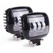 Купити Світлодіодна додаткова LED фара Квадрат 120x100x60 mm / Дальній і Близький / 45W / 15W*3 / 10-30V / 1 шт 32085 Додаткові LЕD фари - 6 фото из 6