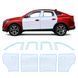 Buy Pre-cut paint protection film for Renault Arkana I 2020- doors and windows pillars 108409 Model-specific paint protection film patterns for Renault