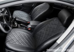Купить Чехлы салона Hyundai Elantra V 2011-2016 Эко-кожа, Ромб /черные 88912 928 Чехлы для сиденья модельные