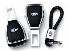 Купити Набір в авто для Subaru №2 / Заглушка перехідник ременя безпеки та брелока з логотипом 36716 Подарункові набори для автомобіліста
