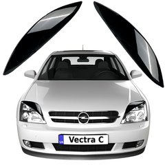 Купить Реснички фар для Opel Vectra C 2002-2008 2 шт Voron Glass (RO10002) 60951 Реснички - Защита фар